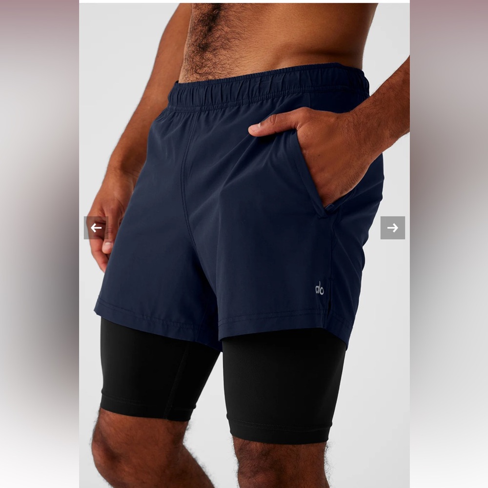 Alo Yoga Men's Navy Shorts